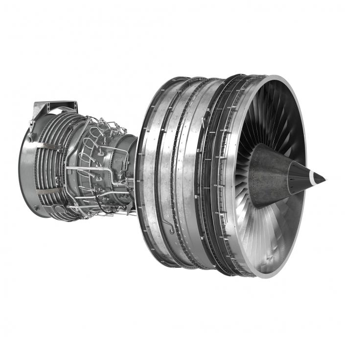 Turbofan Aircraft Engine 3D model