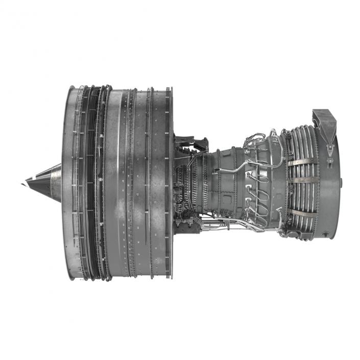 Turbofan Aircraft Engine 3D model