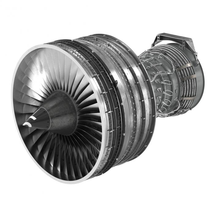 Turbofan Aircraft Engine 3D model