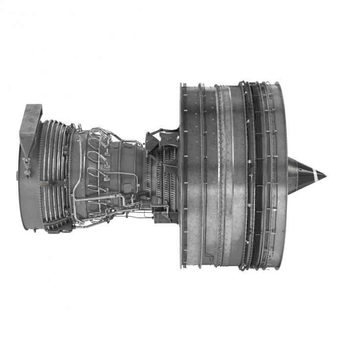 Turbofan Aircraft Engine 3D model