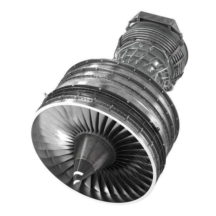 Turbofan Aircraft Engine 3D model