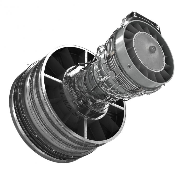 Turbofan Aircraft Engine 3D model