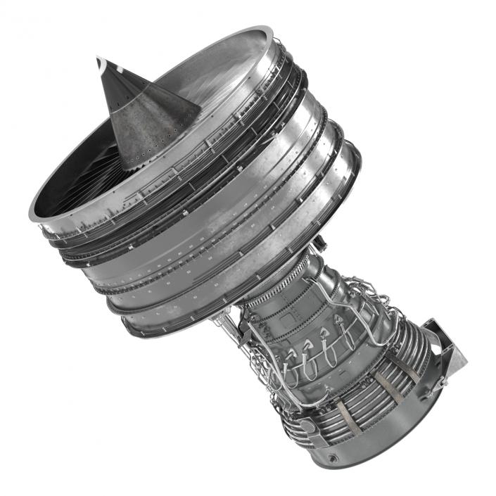 Turbofan Aircraft Engine 3D model