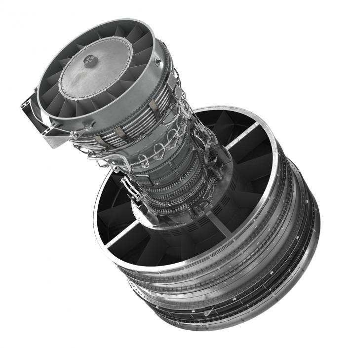 Turbofan Aircraft Engine 3D model