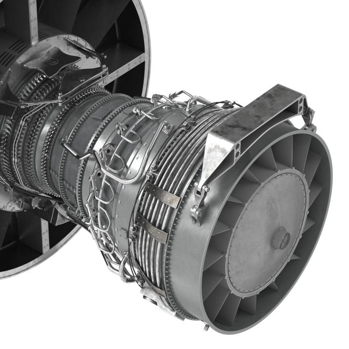 Turbofan Aircraft Engine 3D model