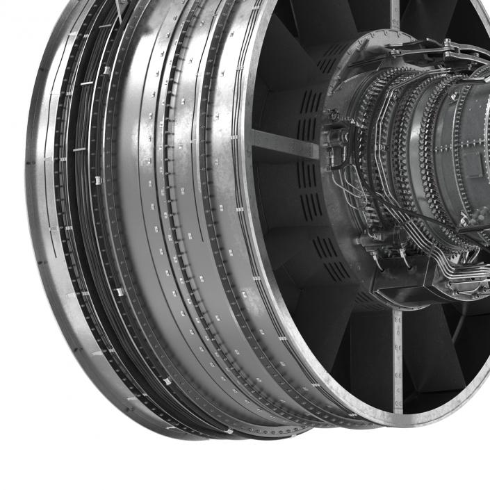 Turbofan Aircraft Engine 3D model