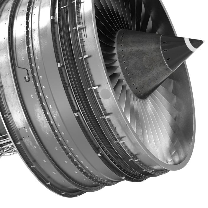 Turbofan Aircraft Engine 3D model