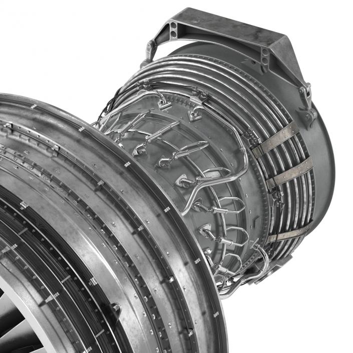 Turbofan Aircraft Engine 3D model