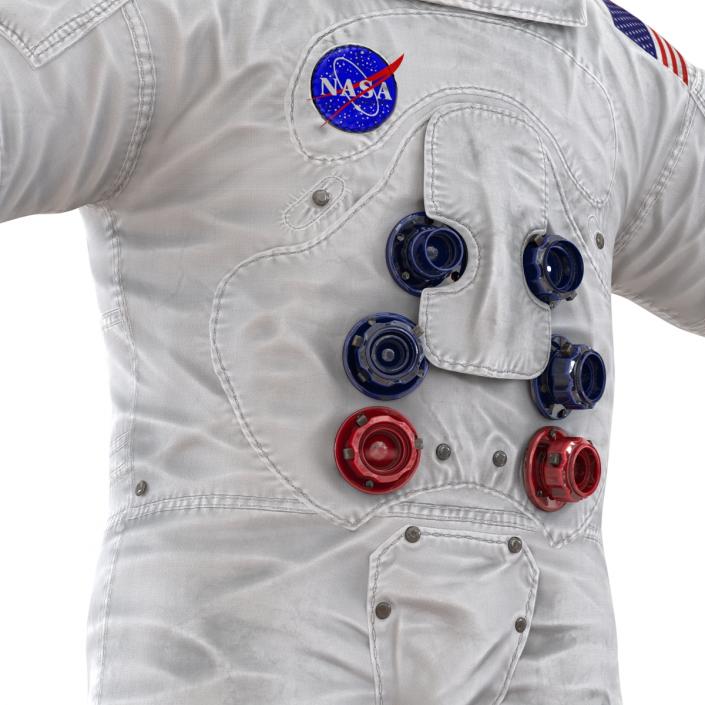 3D Astronaut NASA Wearing Spacesuit A7L 2 model