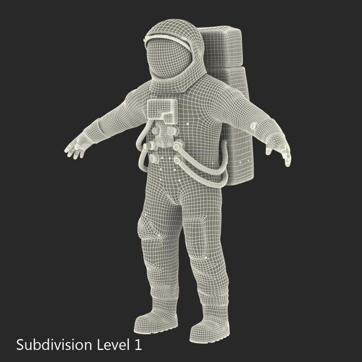 3D A7L Apollo and Skylab Spacesuit