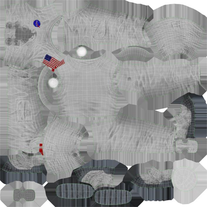 3D A7L Apollo and Skylab Spacesuit 2 model