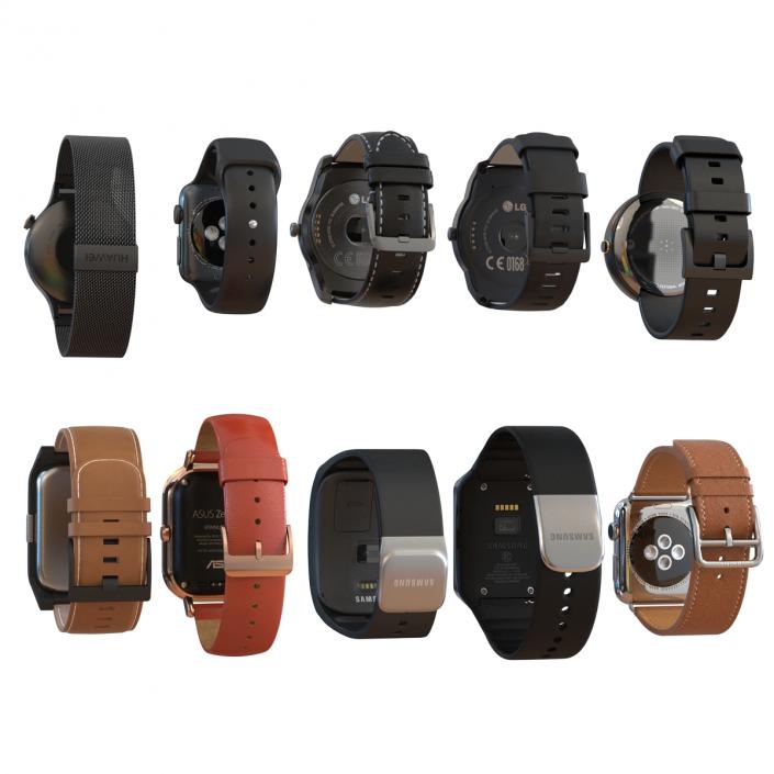 3D Smartwatches Collection model