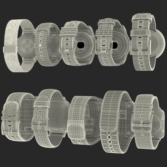 3D Smartwatches Collection model