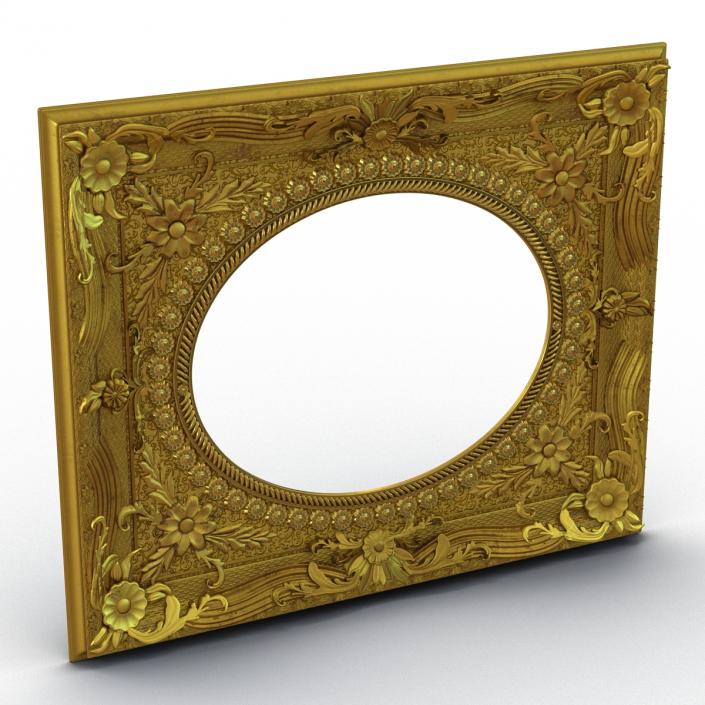 3D Baroque Picture Frame 4 model