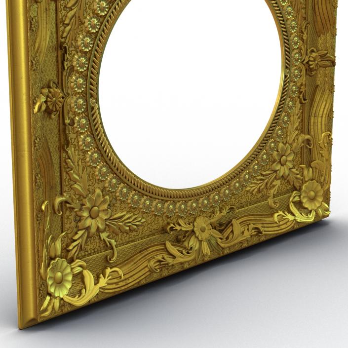 3D Baroque Picture Frame 4 model