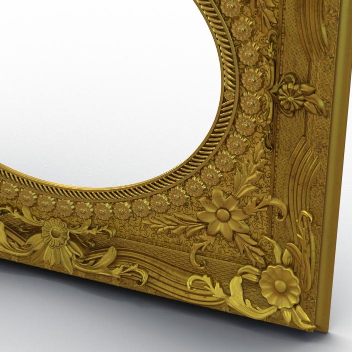 3D Baroque Picture Frame 4 model