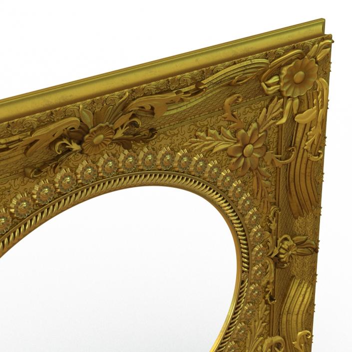 3D Baroque Picture Frame 4 model