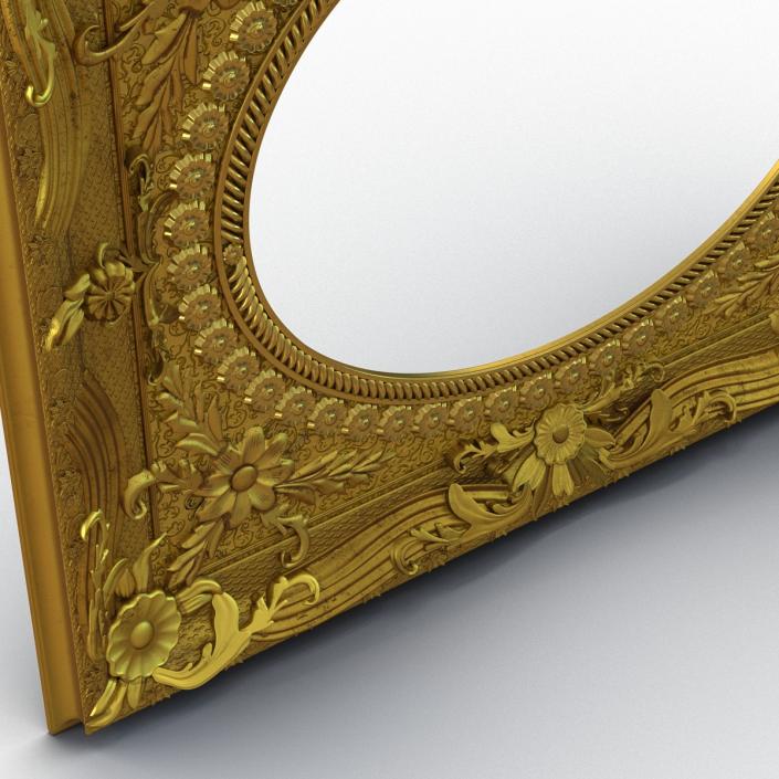 3D Baroque Picture Frame 4 model