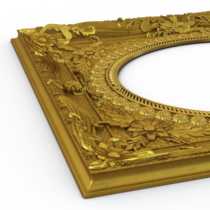 3D Baroque Picture Frame 4 model