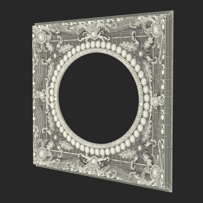 3D Baroque Picture Frame 4 model