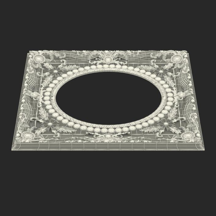 3D Baroque Picture Frame 4 model