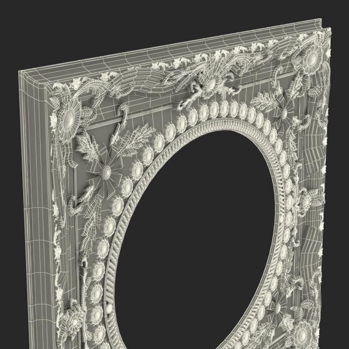 3D Baroque Picture Frame 4 model