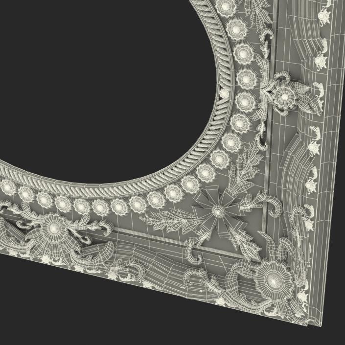 3D Baroque Picture Frame 4 model