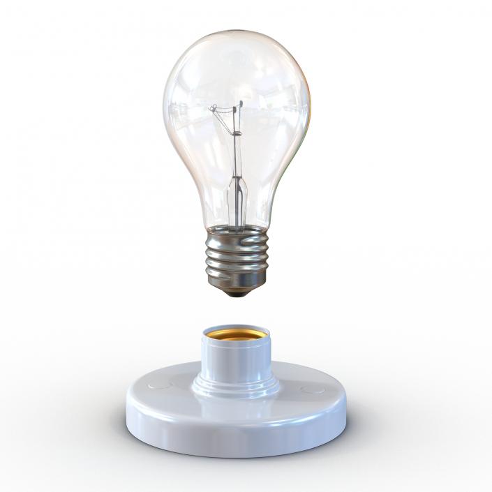 3D Electric Light Bulb Set model