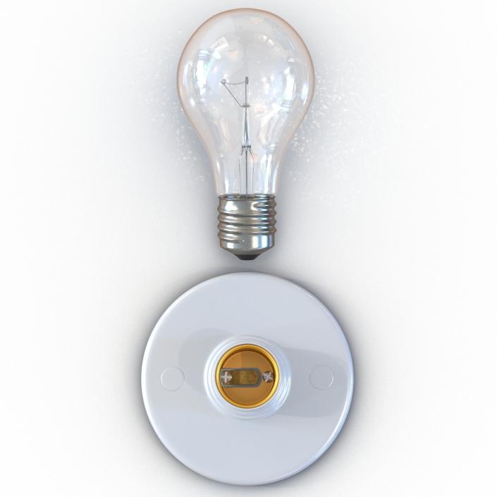 3D Electric Light Bulb Set model