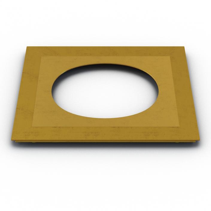 3D Baroque Picture Frame 7 model