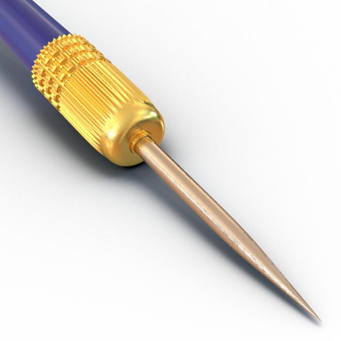 3D Dart Needle 2 Blue model