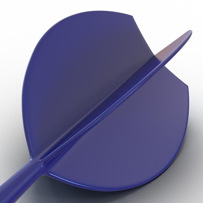 3D Dart Needle 2 Blue model