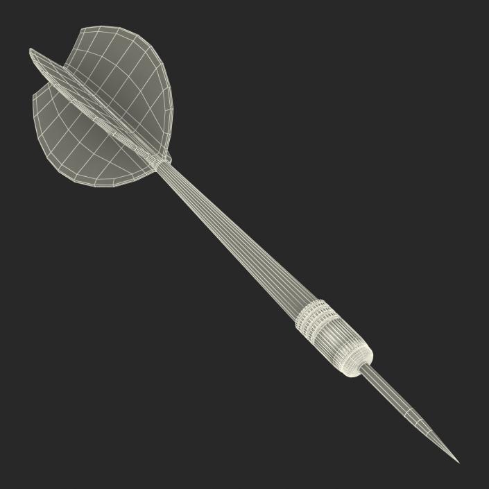 3D Dart Needle 2 Blue model