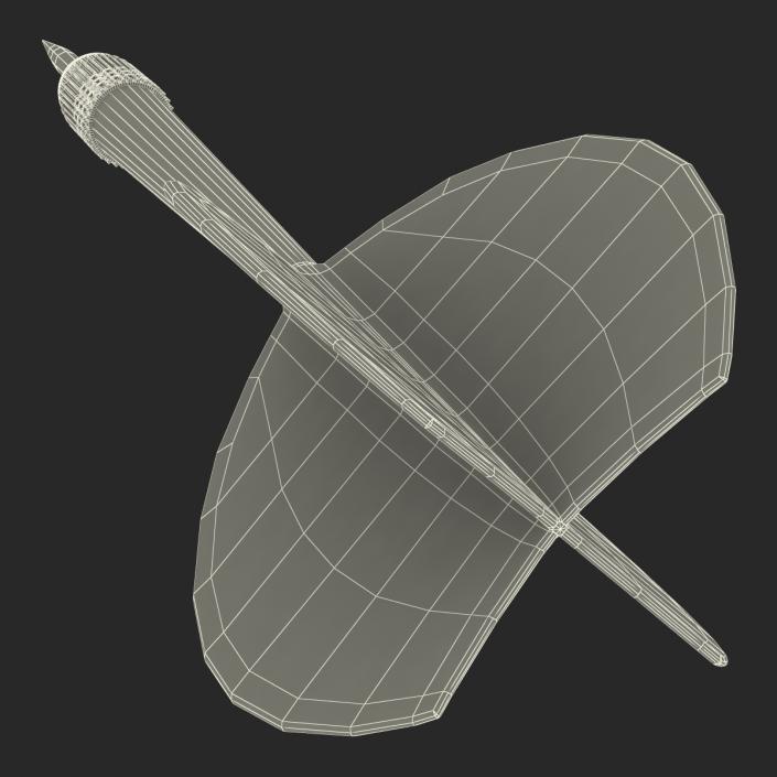 3D Dart Needle 2 Blue model