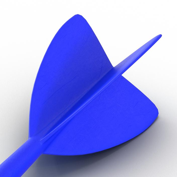 3D Dart Needle 3 Blue model