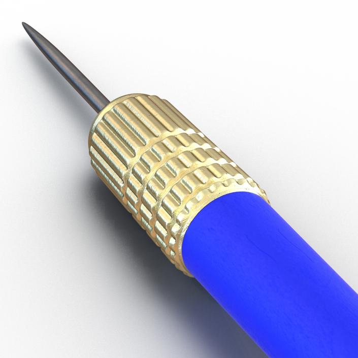 3D Dart Needle 3 Blue model