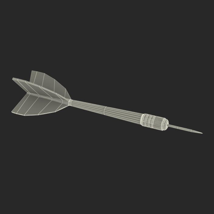 3D Dart Needle 3 Blue model