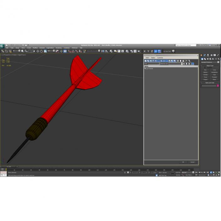 Dart Needle 3 Red 3D