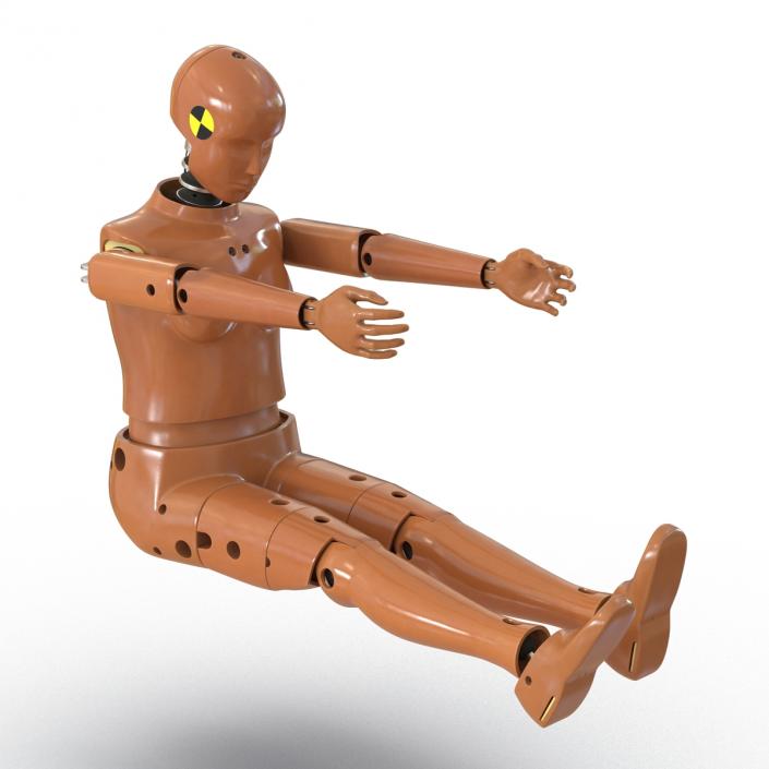 3D model Female Crash Test Dummy Rigged