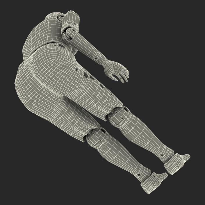 3D model Female Crash Test Dummy Rigged