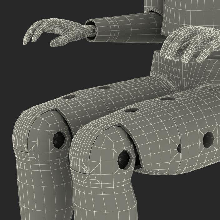 3D model Female Crash Test Dummy Rigged