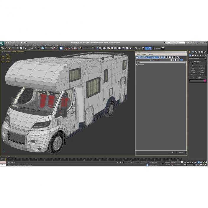 3D Motorhome Generic Simple Interior model