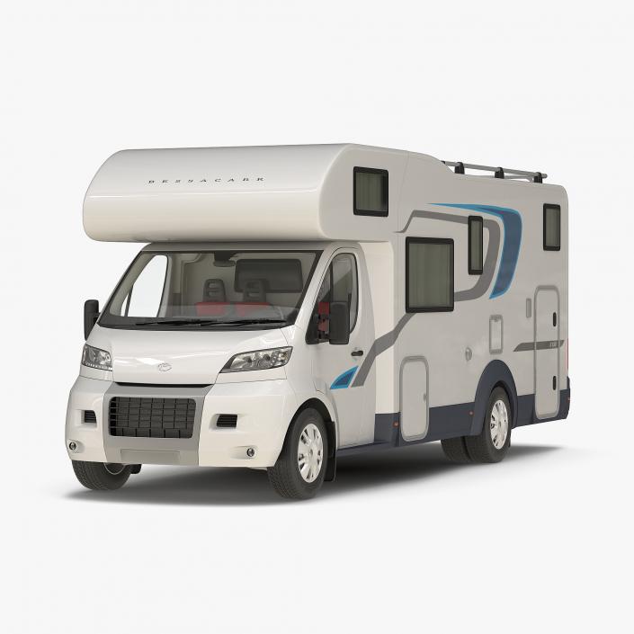 3D Tag Axle Motorhome Simple Interior 2