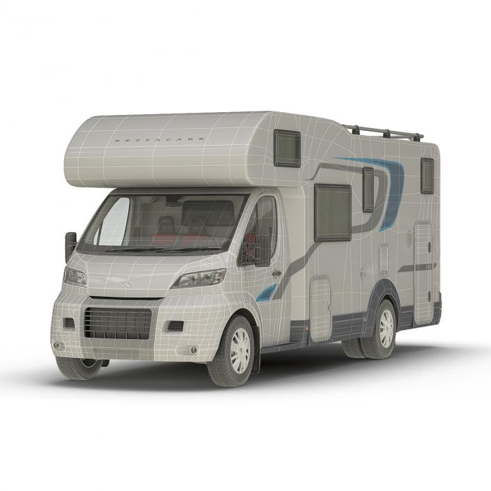 3D Tag Axle Motorhome Simple Interior 2