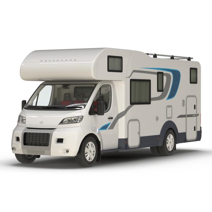 3D Tag Axle Motorhome Simple Interior 2