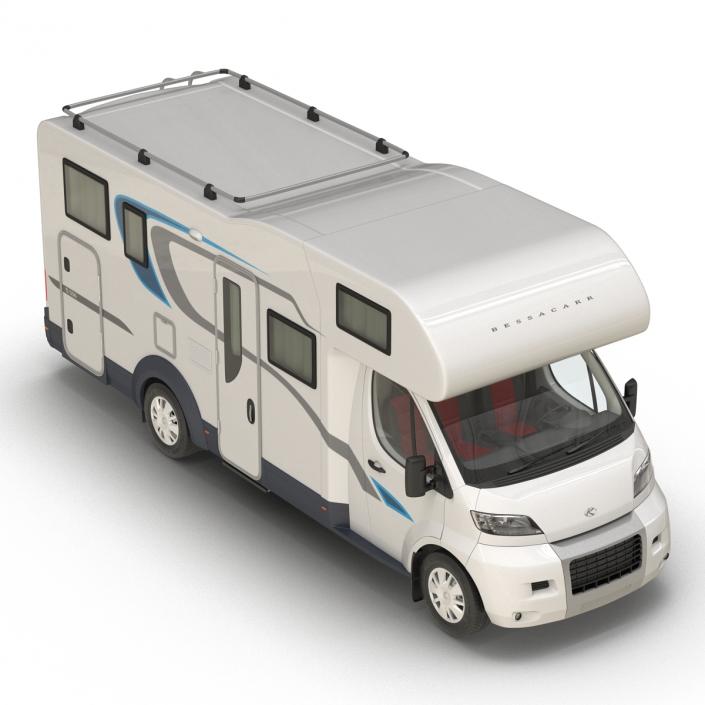 3D Tag Axle Motorhome Simple Interior 2