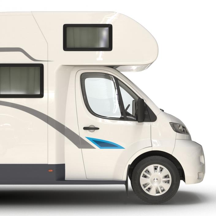 3D Tag Axle Motorhome Simple Interior 2