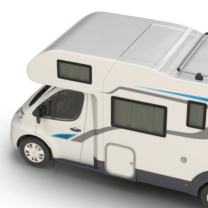 3D Tag Axle Motorhome Simple Interior 2