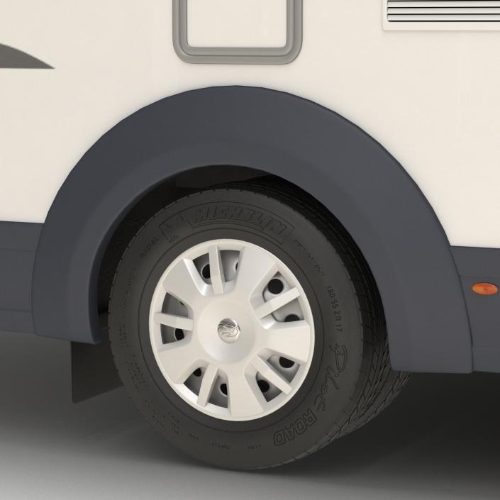 3D Tag Axle Motorhome Simple Interior 2