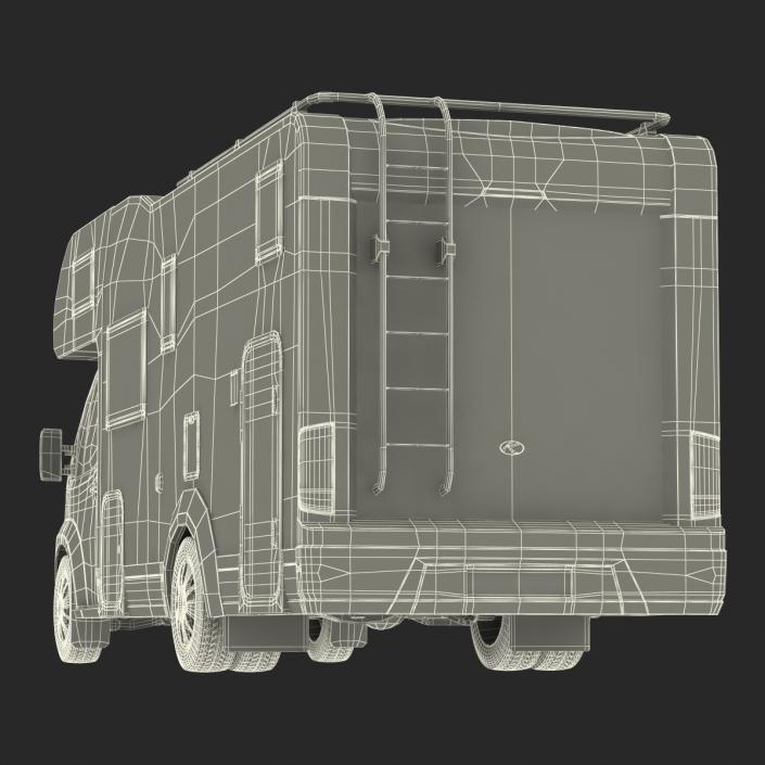 3D Tag Axle Motorhome Simple Interior 2